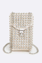 Cargar imagen en el visor de la galería, Crystal Studs Cellphone Convertible Bag
