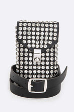 Cargar imagen en el visor de la galería, Crystal Studs Cellphone Convertible Bag
