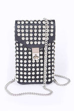 Cargar imagen en el visor de la galería, Crystal Studs Cellphone Convertible Bag
