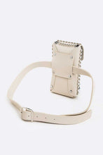 Cargar imagen en el visor de la galería, Crystal Studs Cellphone Convertible Bag
