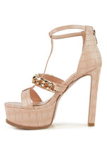 Cargar imagen en el visor de la galería, BONITA METAL CHAIN ZIP UP SANDAL
