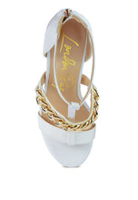Cargar imagen en el visor de la galería, BONITA METAL CHAIN ZIP UP SANDAL
