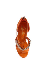 Cargar imagen en el visor de la galería, BONITA METAL CHAIN ZIP UP SANDAL
