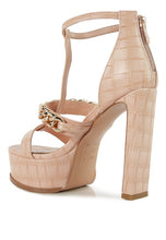 Cargar imagen en el visor de la galería, BONITA METAL CHAIN ZIP UP SANDAL
