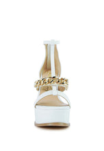 Cargar imagen en el visor de la galería, BONITA METAL CHAIN ZIP UP SANDAL

