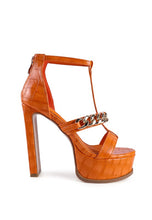 Cargar imagen en el visor de la galería, BONITA METAL CHAIN ZIP UP SANDAL
