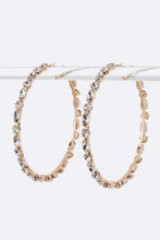 Load image into Gallery viewer, 90MM Iconic Crystal Hoop Earrings
