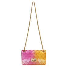 Load image into Gallery viewer, Quilt Embossed Multi Color Jelly Shoulder Bag
