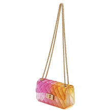 Load image into Gallery viewer, Quilt Embossed Multi Color Jelly Shoulder Bag
