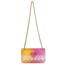 Load image into Gallery viewer, Quilt Embossed Multi Color Jelly Shoulder Bag
