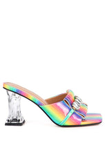 Load image into Gallery viewer, FANTASY CLEAR HEEL JEWEL SANDAL
