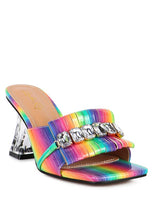 Load image into Gallery viewer, FANTASY CLEAR HEEL JEWEL SANDAL
