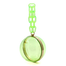 Cargar imagen en el visor de la galería, Acrylic Chain Handle See Thru Ball Crossbody Bag
