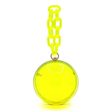 Cargar imagen en el visor de la galería, Acrylic Chain Handle See Thru Ball Crossbody Bag
