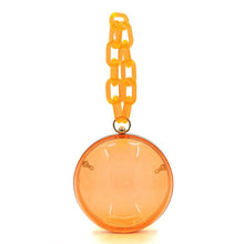 Cargar imagen en el visor de la galería, Acrylic Chain Handle See Thru Ball Crossbody Bag
