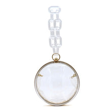 Cargar imagen en el visor de la galería, Acrylic Chain Handle See Thru Ball Crossbody Bag
