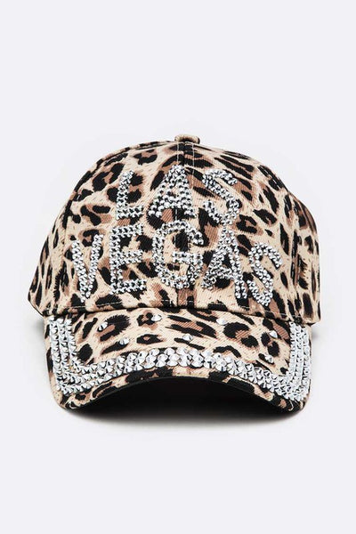 Las Vegas Leopard Printed Fashion Cap