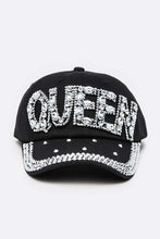 Cargar imagen en el visor de la galería, QUEEN Crystal Embellished Iconic Denim Cap
