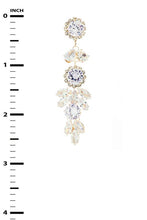 Load image into Gallery viewer, CZ Mix Crystal Iconic Chandelier Earrings
