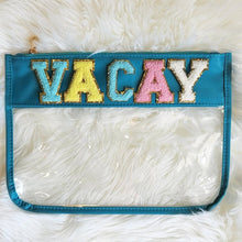 Cargar imagen en el visor de la galería, Varsity Letter Clear Pouch Travel Organizer
