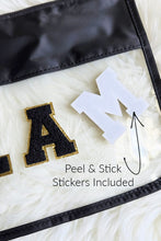 Cargar imagen en el visor de la galería, Varsity Letter Clear Pouch Travel Organizer
