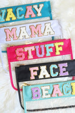 Cargar imagen en el visor de la galería, Varsity Letter Clear Pouch Travel Organizer
