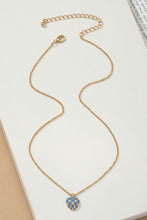 Load image into Gallery viewer, Checker Heart Pendant Necklace
