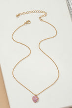 Load image into Gallery viewer, Checker Heart Pendant Necklace
