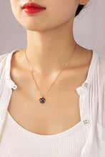 Load image into Gallery viewer, Checker Heart Pendant Necklace
