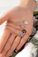 Load image into Gallery viewer, Checker Heart Pendant Necklace
