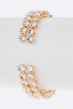 Load image into Gallery viewer, CZ Double Row Bridal Cuff
