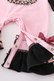 Pink girl romper
