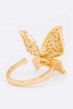 Load image into Gallery viewer, Cubic Zirconia Iconic Butterfly Ring
