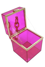 Cargar imagen en el visor de la galería, Acrylic Chain Handle See Thru Crossbody Clutch

