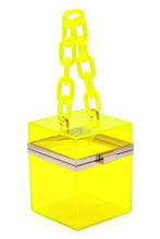 Cargar imagen en el visor de la galería, Acrylic Chain Handle See Thru Crossbody Clutch
