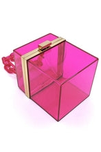 Cargar imagen en el visor de la galería, Acrylic Chain Handle See Thru Crossbody Clutch
