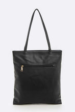 Cargar imagen en el visor de la galería, Pearl Embellished Girl Print Tote Bag
