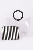2 In 1 Clear Transparent Bag Set