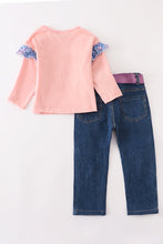 Cargar imagen en el visor de la galería, Pink ruffle girl set
