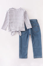 Cargar imagen en el visor de la galería, Grey stripe set
