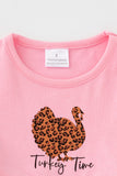 Pink leopard girl set