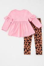 Load image into Gallery viewer, Pink leopard girl set
