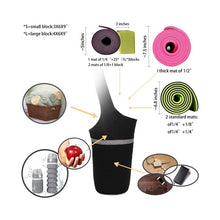 Load image into Gallery viewer, Yoga Mat Tote Bag with Large Side Pockets
