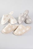 Winter Luxury Soft Star Pattern Slipper