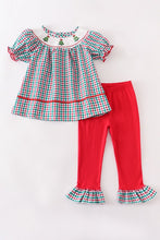 Cargar imagen en el visor de la galería, Christmas tree smocked pants set
