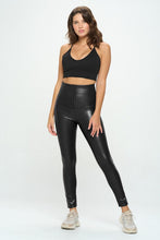 Load image into Gallery viewer, High Waist PU Leather Corset Cincher  Pants
