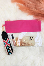 Cargar imagen en el visor de la galería, Clear Stadium Wristlet Strap Bag
