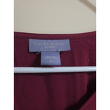 Laura Scott Women's Burgundy Button-Up Blouse - Size 3X