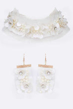 Load image into Gallery viewer, Lace Sequins Choker Necklace Set
