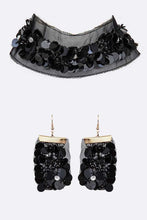 Load image into Gallery viewer, Lace Sequins Choker Necklace Set
